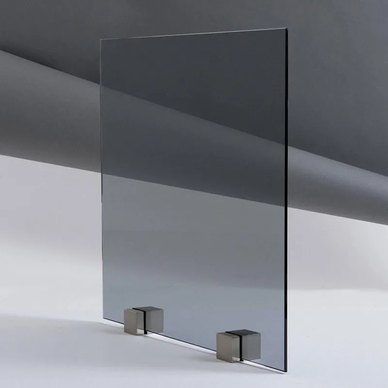 Supplément trempé verre teinté gris 6mm