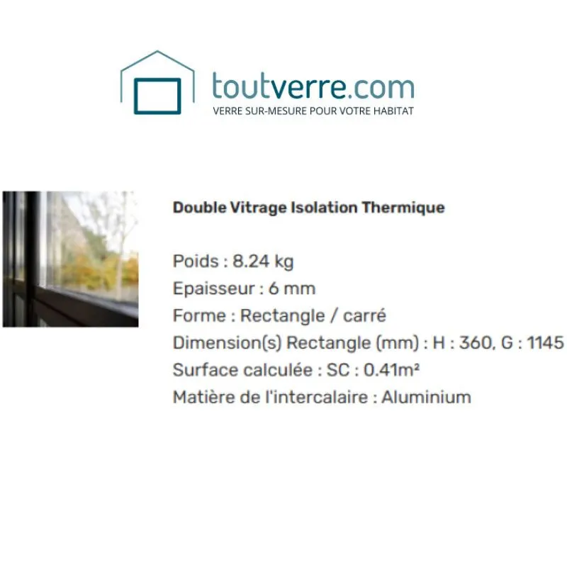 Devis sur mesure doubles vitrages isolation thermique