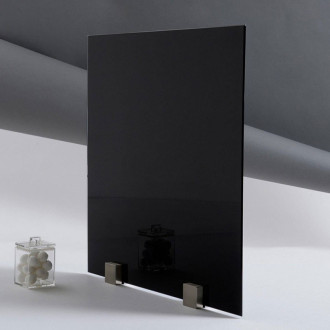 Supplément verre trempé laqué noir 6mm