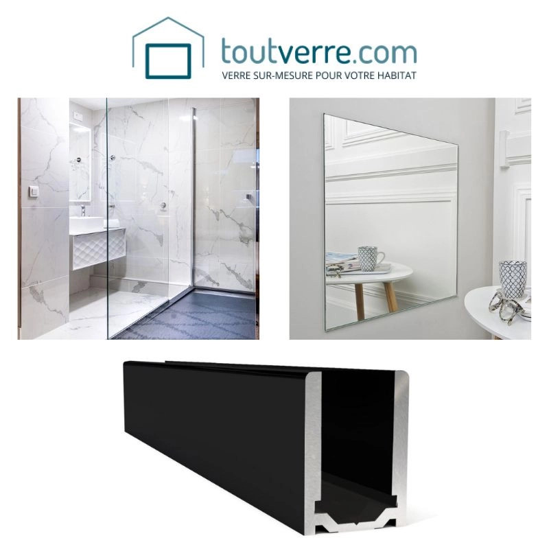 Devis sur mesure verre anticalcaire et miroir filmé
