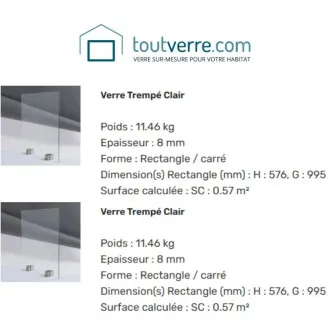 Supplément verre trempé...