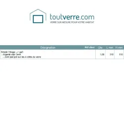 Devis sur mesure miroir clair 3mm d'épaisseur 