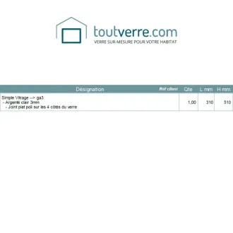 Devis sur mesure miroir...