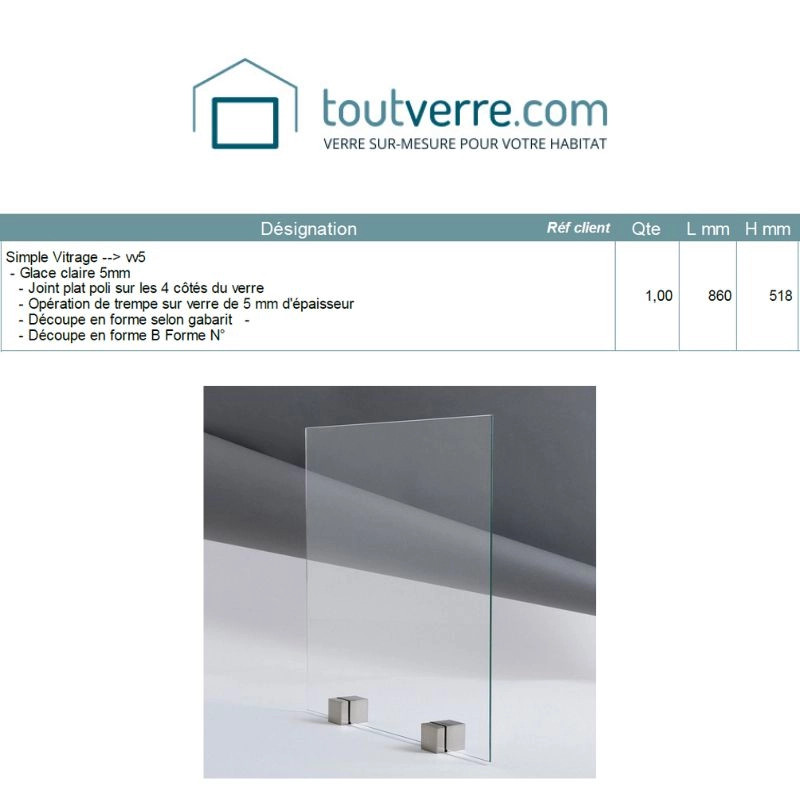 Devis sur mesure gabarit