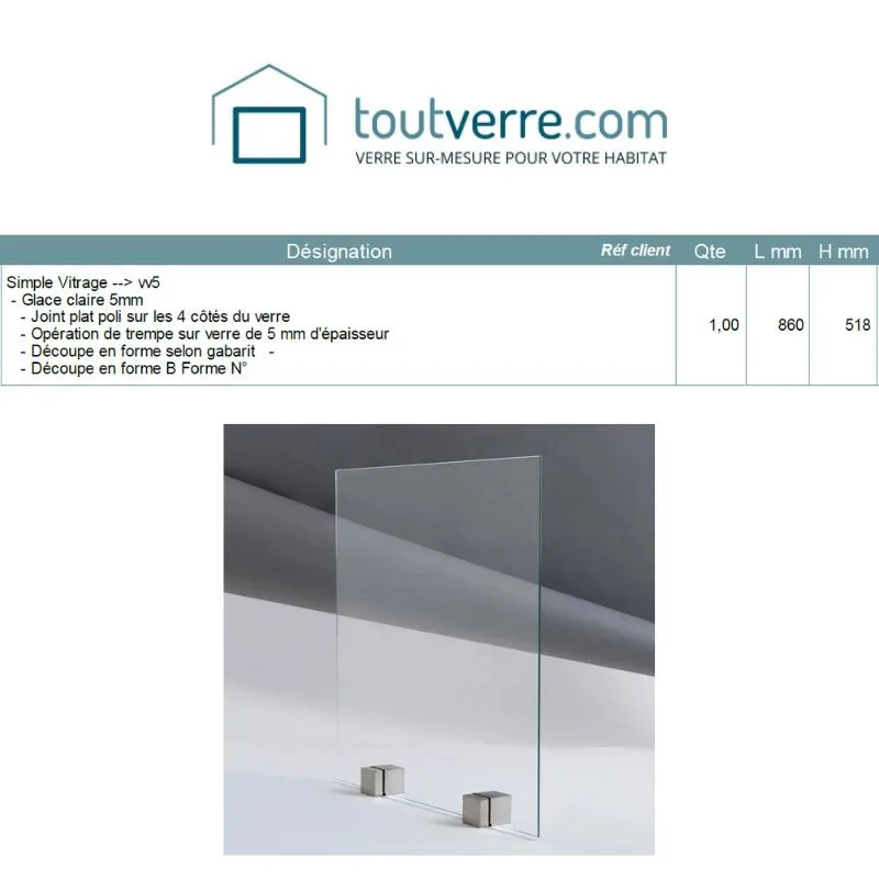 Devis sur mesure gabarit