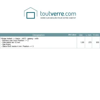 Devis sur mesure double...