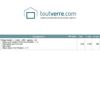 Devis sur mesure double...