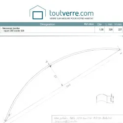 Devis sur mesure verre néocéram bombé 