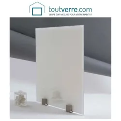 Devis sur mesure verre trempé laqué blanc 6mm 