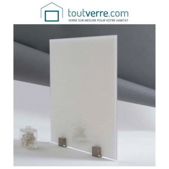 Devis sur mesure verre trempé laqué blanc 6mm