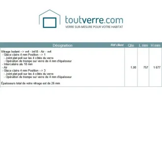 Devis double vitrage avec...