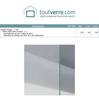 Devis sur mesure verre...