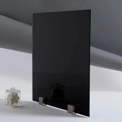 Devis sur mesure verre trempé laqué noir 4mm 