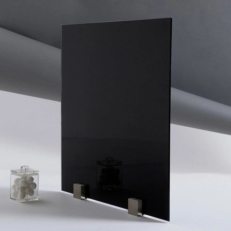 Devis sur mesure verre trempé laqué noir 4mm