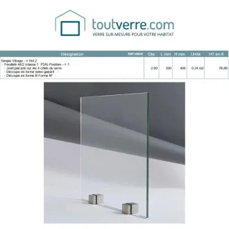 Devis sur mesure verre...