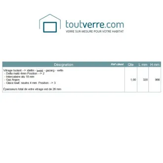Devis sur mesure double...