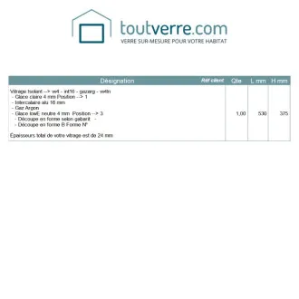 Devis sur mesure double...