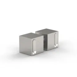 Poignée de porte de douche inox brossé mat 