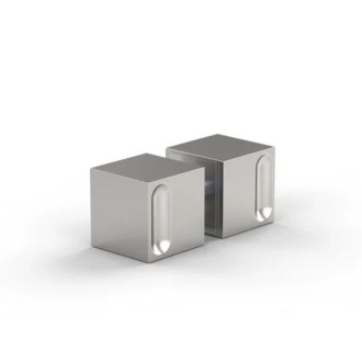 Poignée de porte de douche inox brossé mat