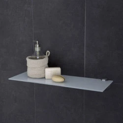 2 supports de fixation réglables pour tablettes en verre 