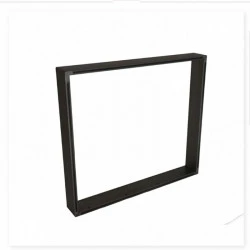 Pied acier FER PLAT EPAIS 71 cm pour table ou bureau en verre