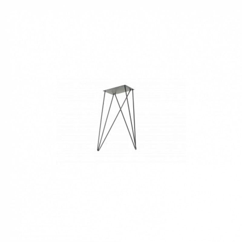 Pied double 71x60 cm pour bureau en verre. Acier collection FABRIQUE