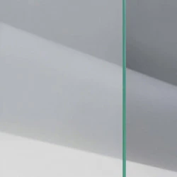 Porte Clarit® 827 en verre trempé clair de 8mm (verre pré-percé pour pose serrure et paumelles) 