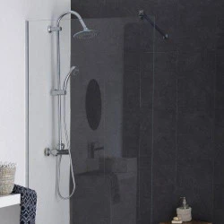 Barre orientable de stabilisation de paroi de douche 