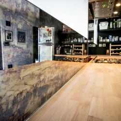 Miroir vieilli 6mm avec un film de sécurité 