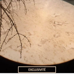 Miroir antique corail sur mesure 6mm avec un film de sécurité 