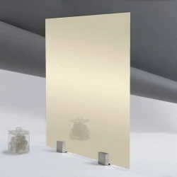 Verre trempé laqué Oyster white pour crédence 