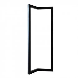 2 pieds M 90 cm Noir ou Doré pour console en verre 