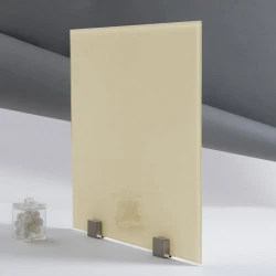 Verre Trempé Laqué Ecru pour plan de travail 