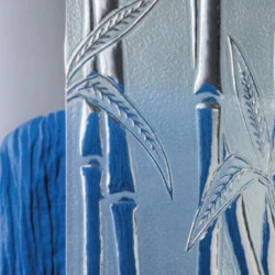 Verre imprimé bamboo clair mat 