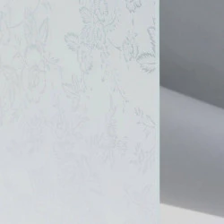 Verre Trempé Dépoli Acide - Motif Rosa 