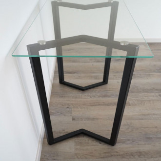 Plateau en verre trempé clair, extra clair, dépoli de 10 et 12mm