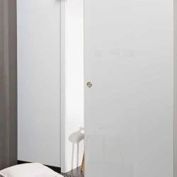 Verre trempé dépoli acide 8mm, pour porte 