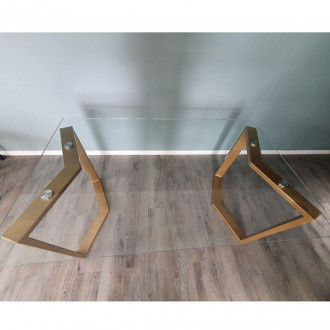 Plateau en verre trempé clair, extra clair, dépoli de 10 et 12mm
