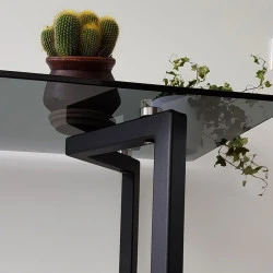 Plateau en verre trempé coloré teinté de 10mm 