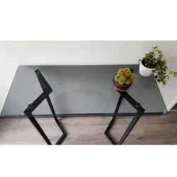 Plateau en verre trempé coloré teinté de 10mm 