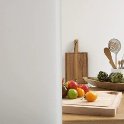 Verre Trempé laqué blanc pour fond de hotte 