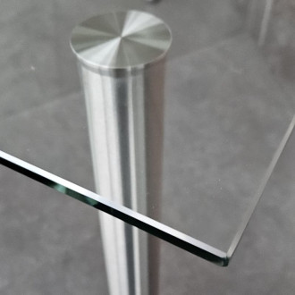 Pied pour table en verre