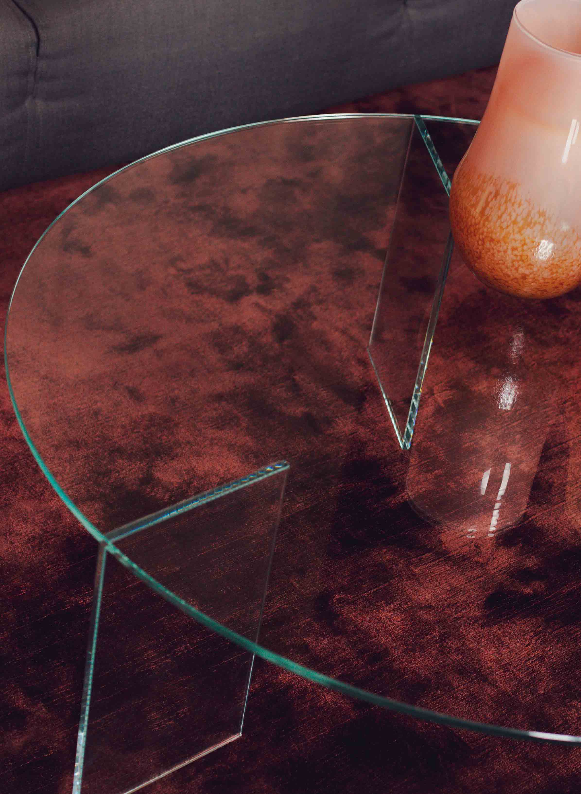 table basse en verre trempé extra clair - toutverre